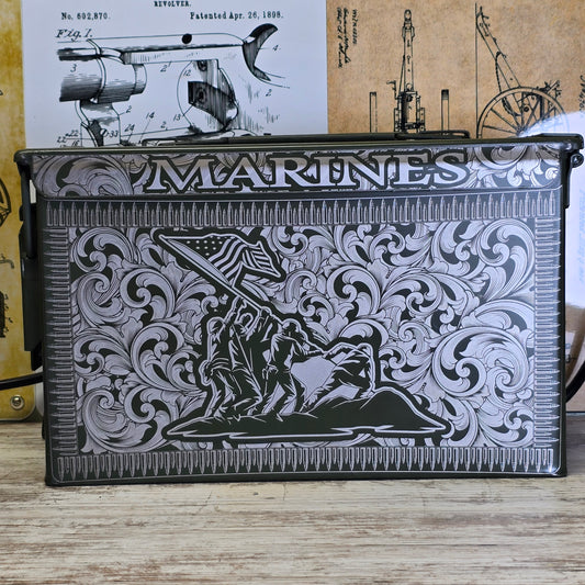 United States Marine Corps engraved Ammo Can