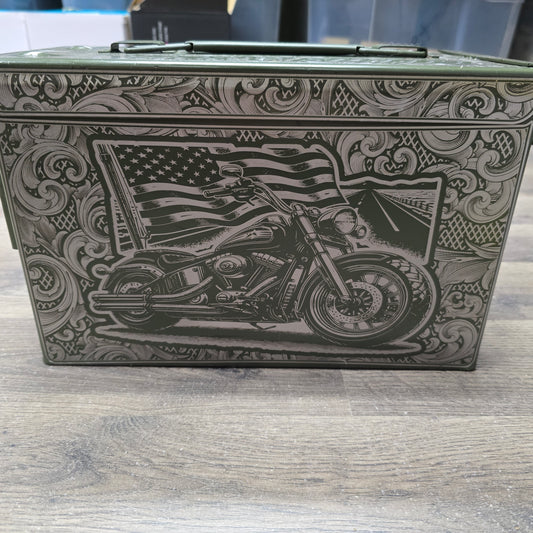 Motorcyle Theme Ammo Can