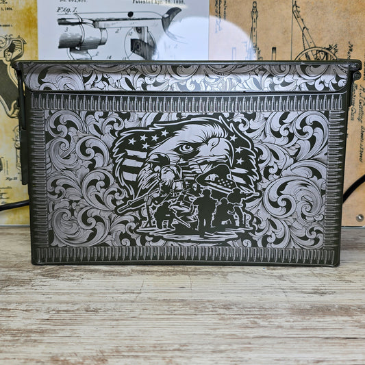 United States Army engraved Ammo Can