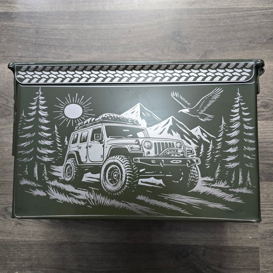 Jeep Engraved Ammo Can