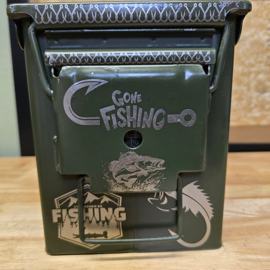 Fishing Theme Ammo Can