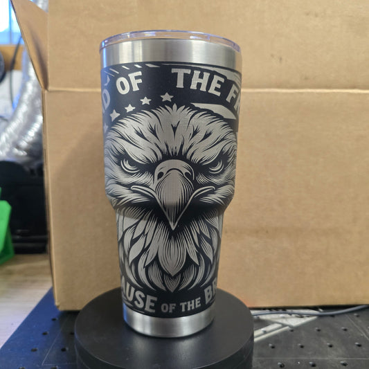 30oz Land Of The Free Tumbler