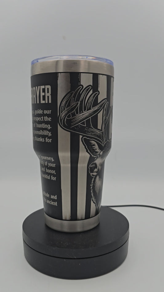 30oz Hunter's Prayer tumbler