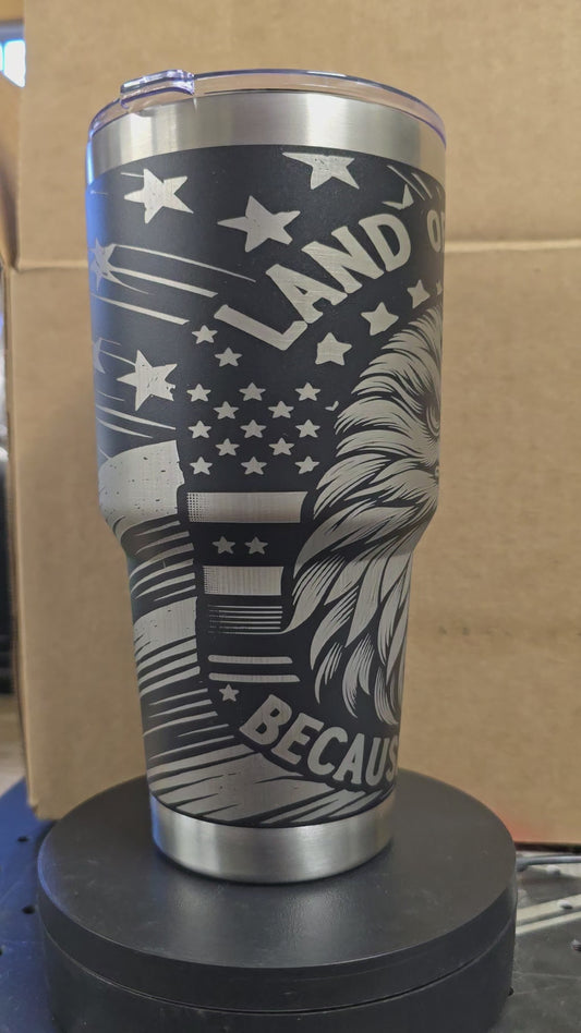 30oz Land Of The Free Tumbler