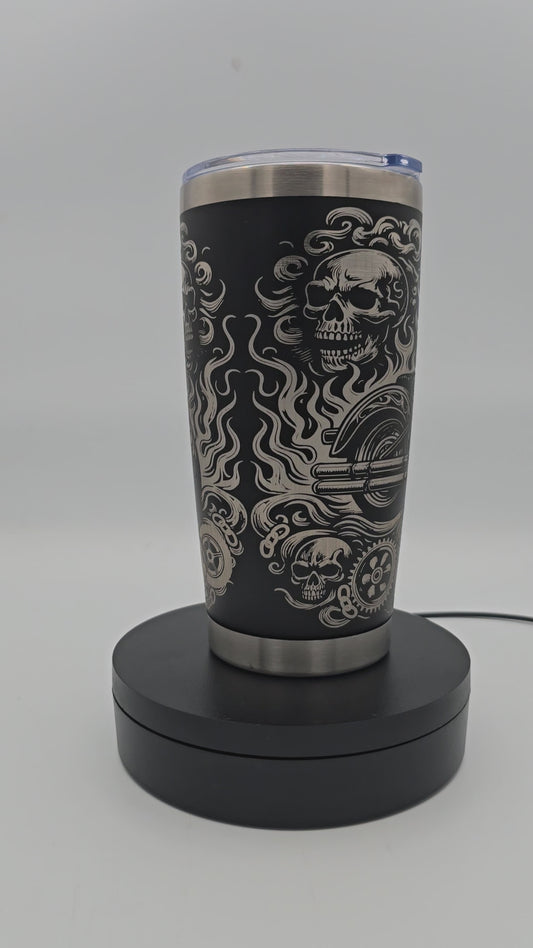 20oz Motorcyle tumbler
