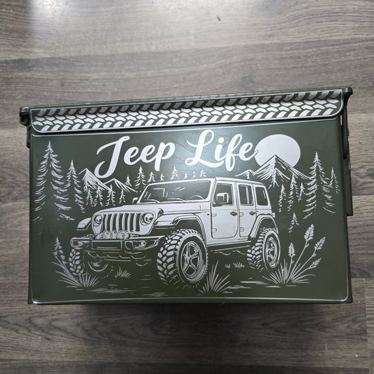Jeep Engraved Ammo Can