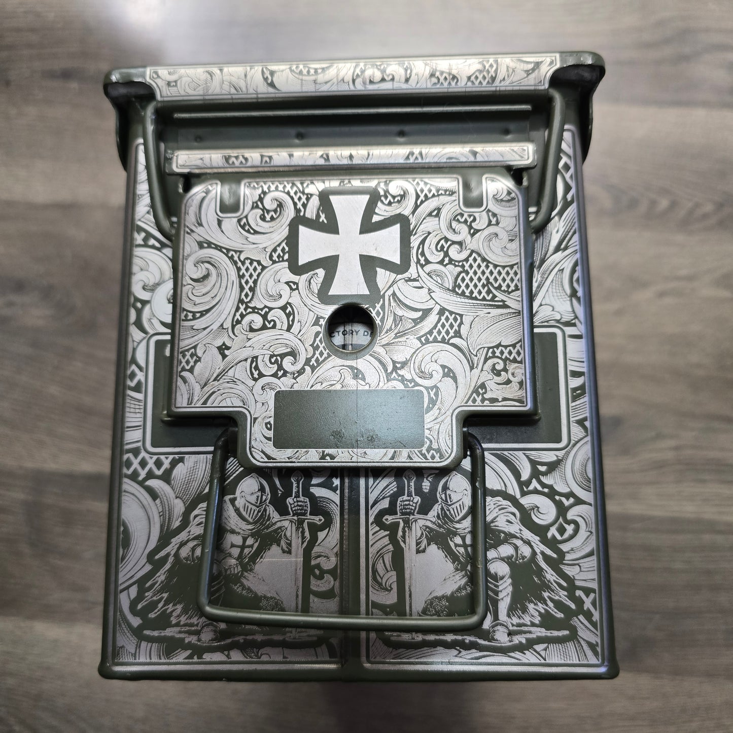 Knights Templar Themed Engraved Ammo Can