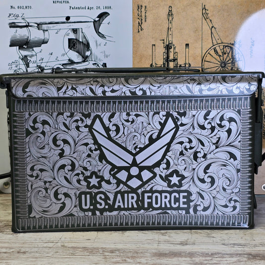United States Air Force engraved Ammo Can