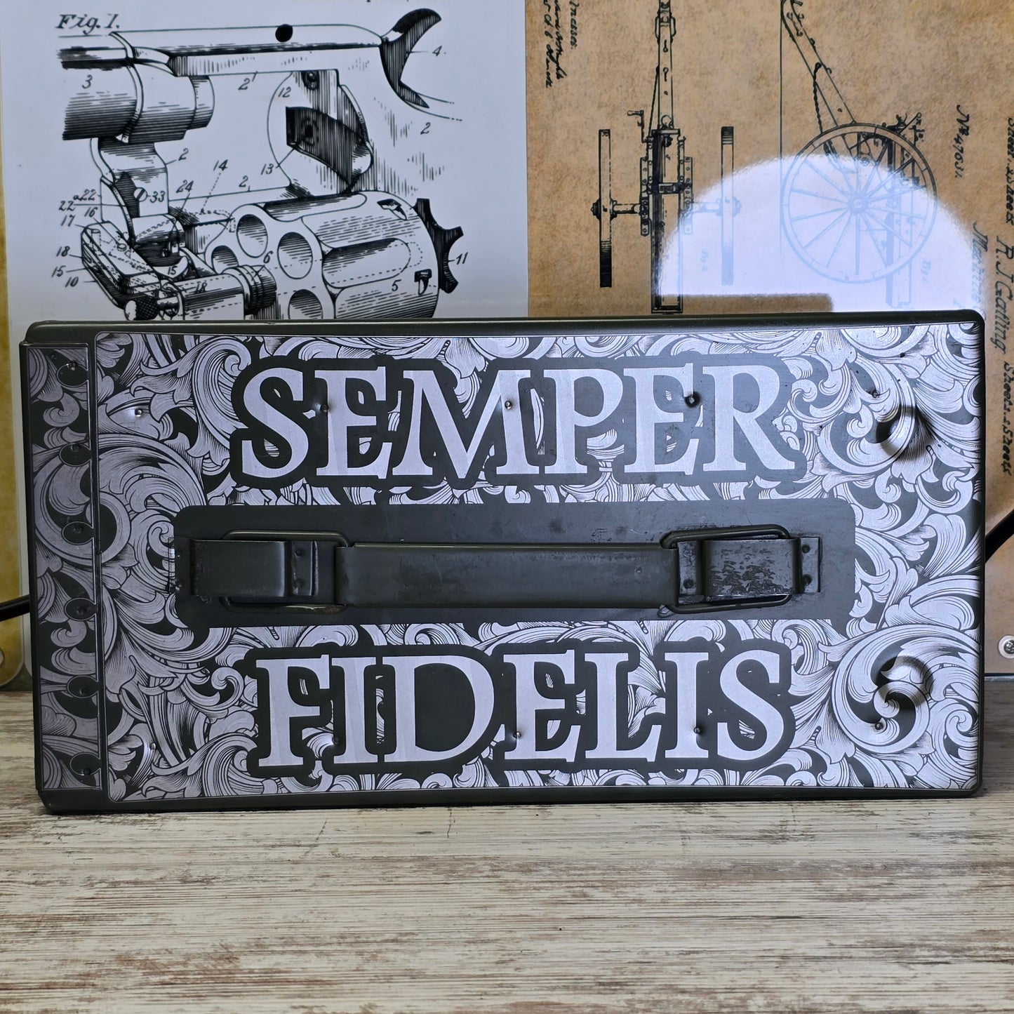 United States Marine Corps engraved Ammo Can