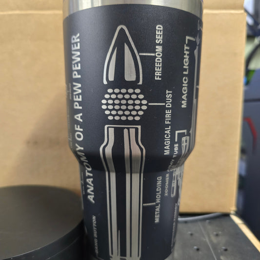 30oz Anatomy of a Pew Tumbler
